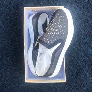 Studded Black Slip-Ons